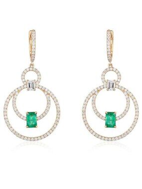 Perfectly Bright 14K (or 18k upon request) Yellow Gold Diamond Earrings